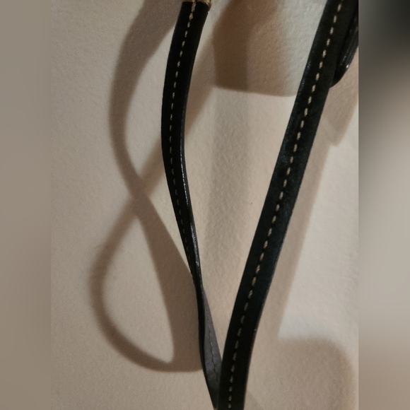 RARE COACH SIGNATURE BEADED WRISTLET Brown and Black Suede Trim - Picture 8 of 9